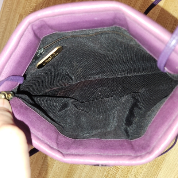 SHARIF Elegant Purple Leather & Suede Texture Women's Bag - Picture 7 of 13